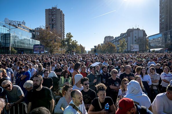 Serbian Police Arrest 37 After Violent Anti-Government Protests Rock Belgrade
