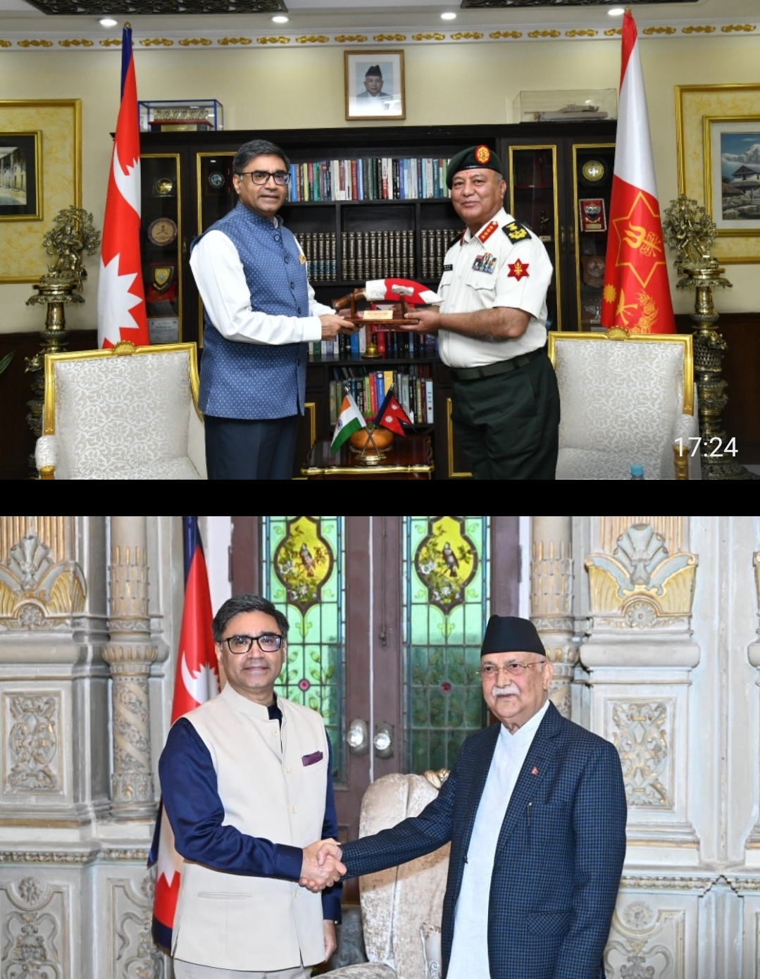विदेश सचिव मिसरी ने नेपाली सेना को सैन्य उपकरण भेंट किए