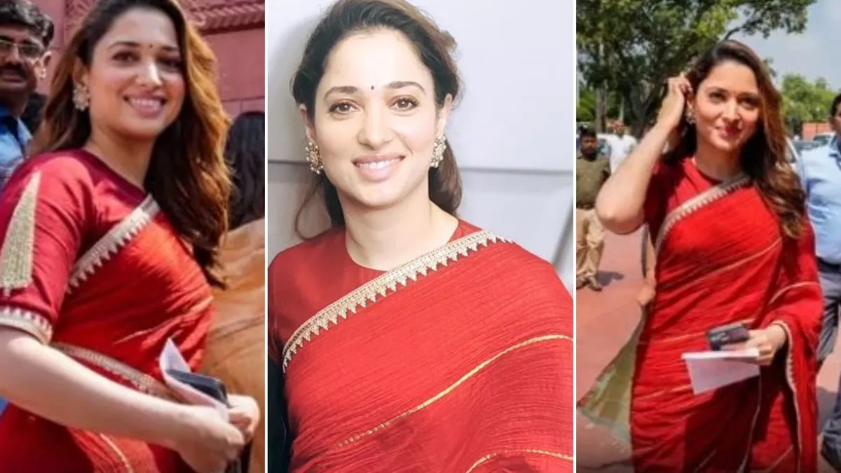 Tamannaah Bhatia: तमन्ना भाटिया ने काशी विश्वनाथ मंदिर में की पूजा-अर्चना