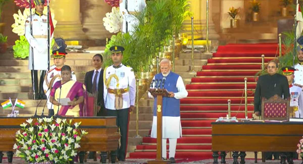 'मैं नरेंद्र दामोदर दास मोदी...' कुछ इस अंदाज में तीसरी बार नरेंद्र मोदी ने ली प्रधानमंत्री पद की शपथ