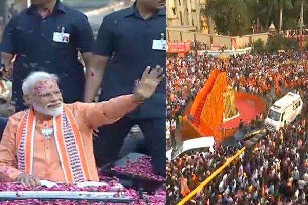 PM के रोड शो से काशी हुई भगवामय,सड़कों पर शक्ति प्रदर्शन, घाट पर आस्था