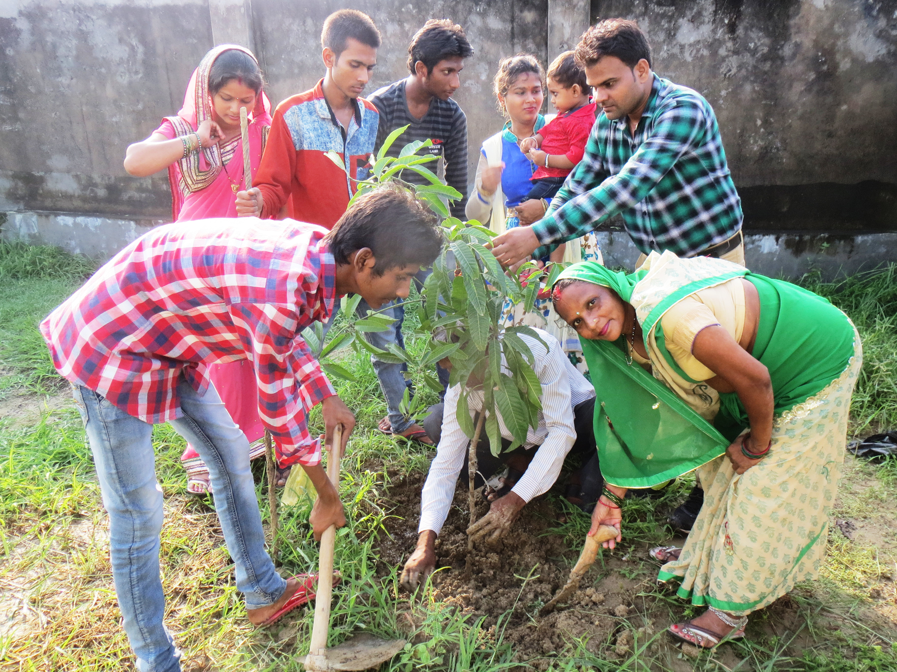 स्वतंत्रता दिवस के अवसर पर किया गया पौधरोपण