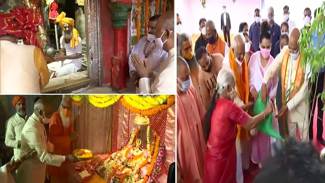 President Ayodhya Visit: राष्ट्रपति राम नाथ कोविन्द ने किये रामलला के दर्शन, देखा मंदिर निर्माण का कार्य, रोपा रुद्राक्ष का पौधा