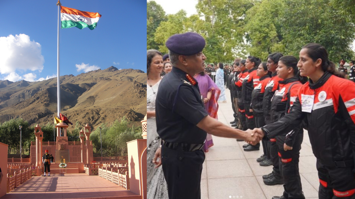 Kargil Vijay Diwas 2023: भारतीय सेना ने 24वां कारगिल विजय दिवस मनाने के लिए नई दिल्ली से द्रास तक सेना के तीनों अंगों की सर्व महिला मोटरसाइकिल रैली लॉन्च 