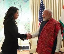  पीएम मोदी ने अमेरिकी खुफिया प्रमुख गबार्ड से की मुलाकात, 'भारत-अमेरिका की मित्रता ' पर  चर्चा
