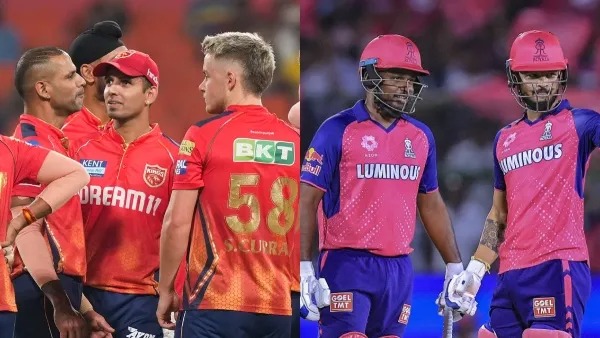 IPL में पंजाब vs राजस्थान:लिविंगस्टन 21 रन बनाकर आउट, सैमसन ने रनआउट किया; महाराज-आवेश को 2-2 विकेट